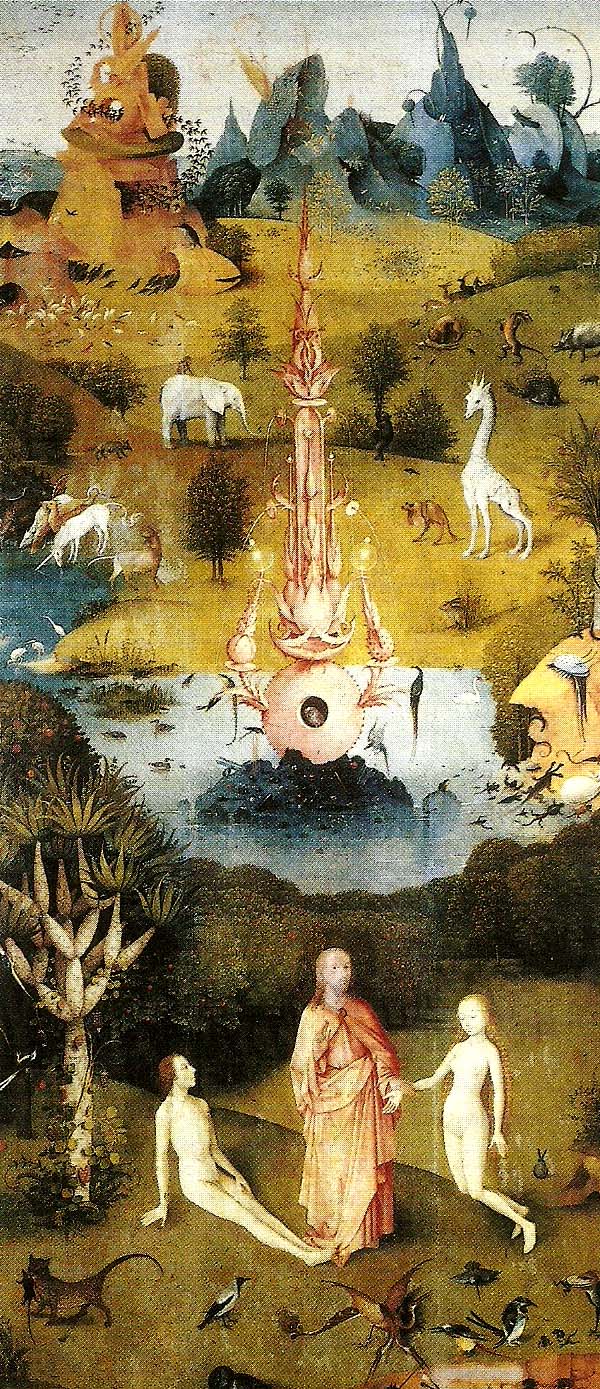 Hieronymus Bosch den vanstra flygeln i ustarnas tradgard